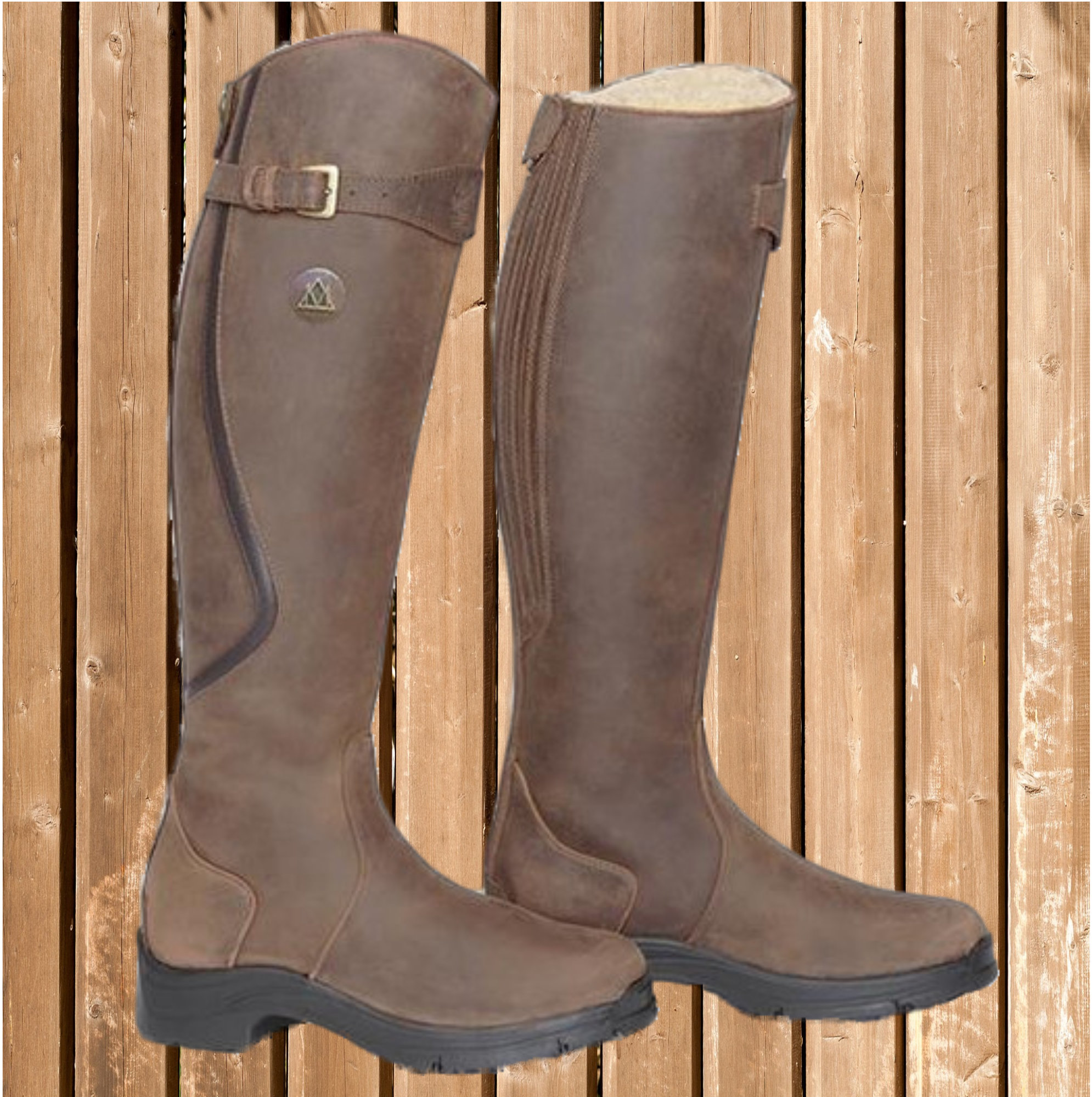 Mountain Horse Snowy River High, warme Winter Reitstiefel, braun